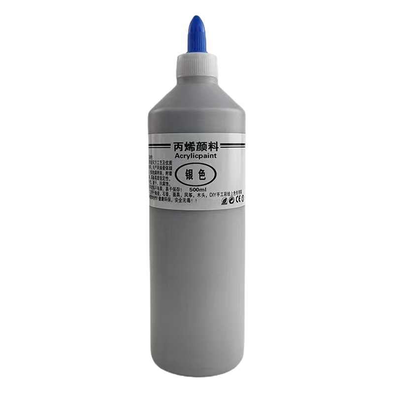 Metallic acrylic paint large bottle Buddha light golden egg coloring waterproof paint plaster diy graffiti wall painting dye batch