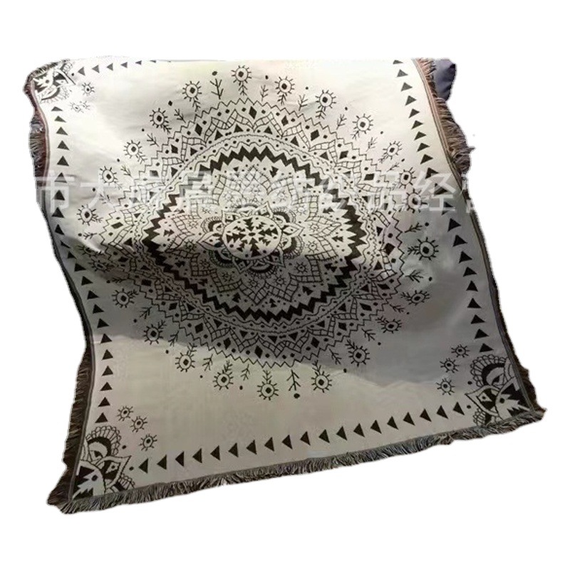 Scandinavian Ethnic Style Casual Blanket Retro Ins Multifunctional Blanket Mandella Bohemian Decorative Sofa Towel Thread Blanket