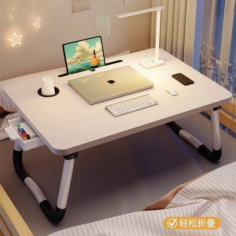Foldable Small Table Bed Desk Laptop Table Dormitory Study Table Bedroom Balcony Floor Table Wholesale