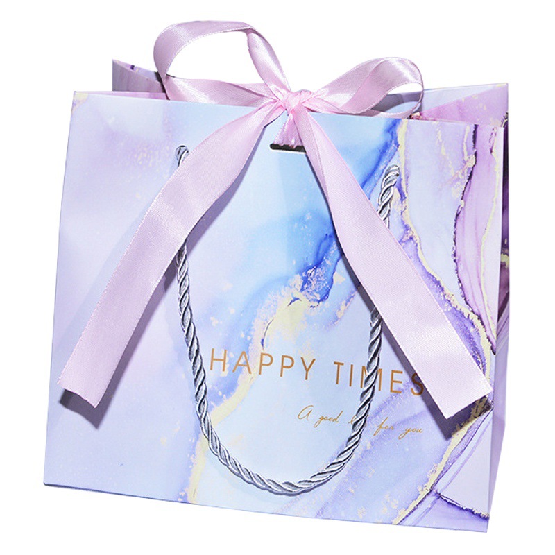 Ins Queen Festival Gift Bag Pink Tote Bag Spot Paper Bag Cosmetic Bag Packaging Bag Delivery Ribbon