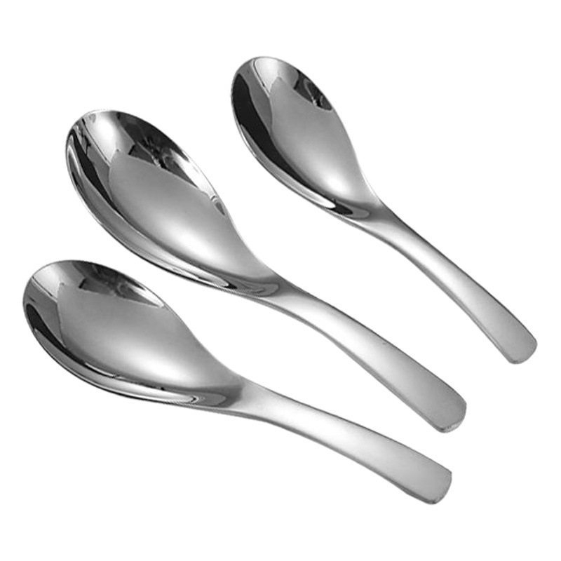 Picture of New Chinoiserie Thickened Stainless Steel Chinoiserie Spoon Stainless Steel Tableware Eating Spoon Small Round Spoon Spoon Palace Spoon