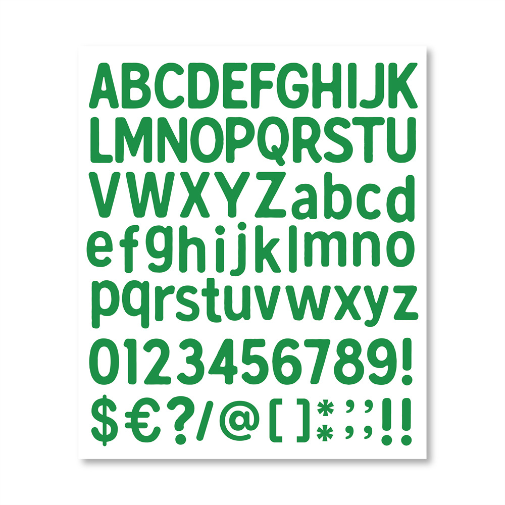 Picture of Amazon TK cross-border diy letters and numbers stickers colorful combination stickers water cup stickers creative index hand account stickers