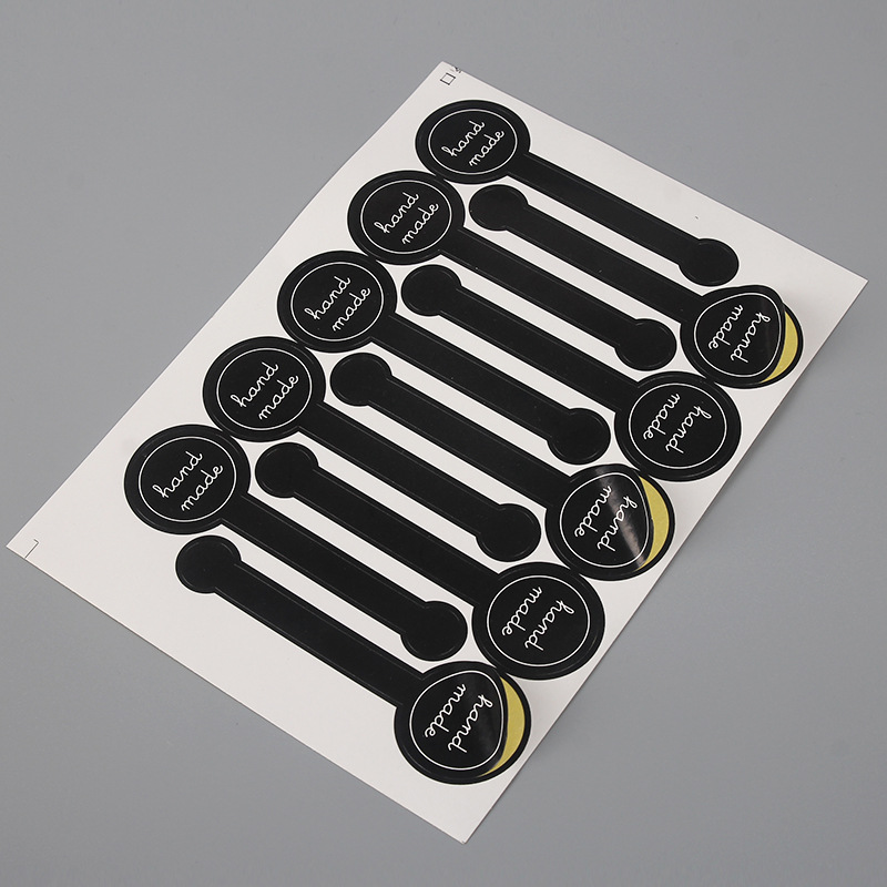 Picture of Factory spot black English HANDMADE moon cake box sealing sticker sticker AliExpress cross-border