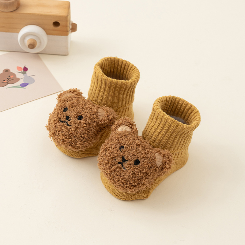 Picture of 24 baby spring and autumn a cotton tube dispensing non-slip floor socks baby socks cartoon toddler socks wholesale