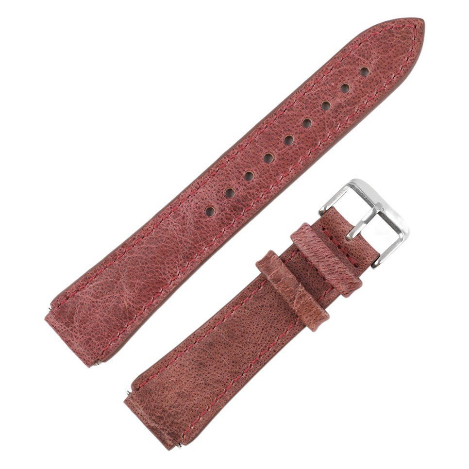 New manufacturers spot stitching watch band accessories handmade retro cracked cowhide raw ear layer leather strap