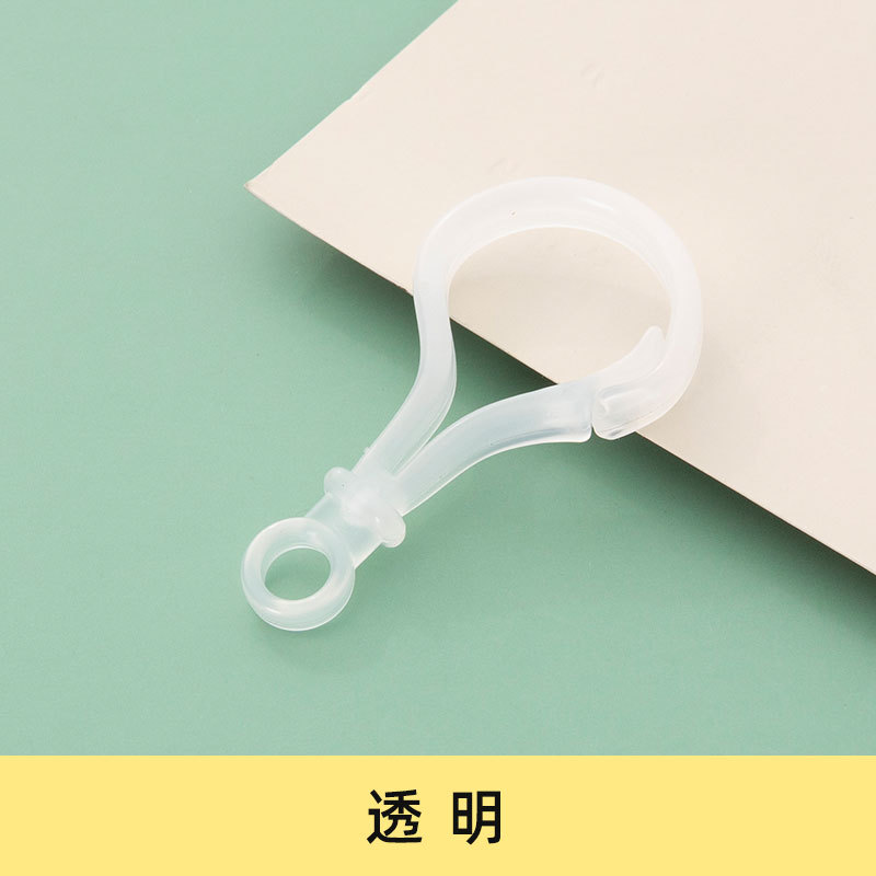 Picture of diy jewelry accessories color bulb button doll key chain plastic lobster buckle bag buckle acrylic hook buckle
