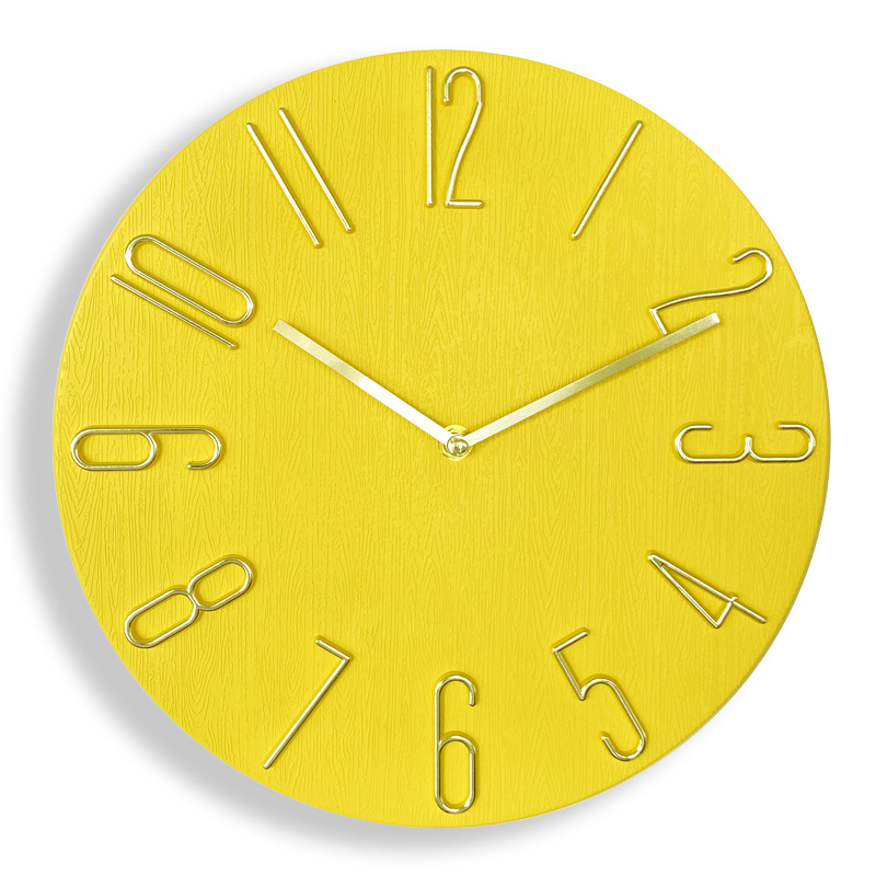Picture of 30cm Clock Wall Clock Living Room Clock Wall Hanging Watch Quartz Clock Wall Hanging Creative Silent Wall Clock