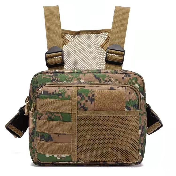 Picture of Tactical Chest Bag, Sports Running Vest Bag, Camouflage Functional Backpack, Trendyy Casual Vest, Chest Hanging Camouflage Bag