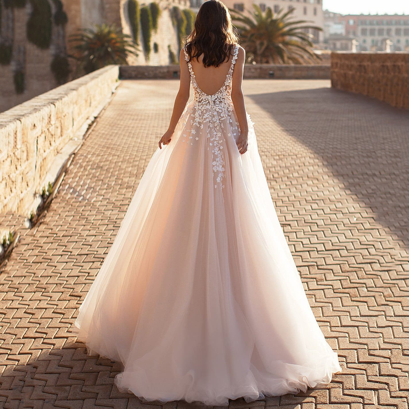 Picture of 2025 Cross-Border Summer New European and American Clothing Sexy Lace Dress Sleeveless Deep V Neck Wedding Dress Embroidered Long Skirt