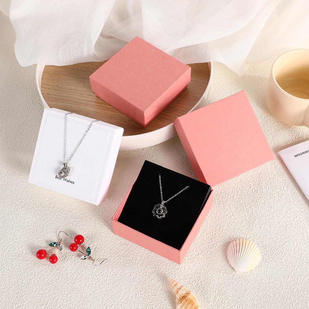 V-Groove Craft Jewelry Box for Rings, Necklaces, Bracelets, and Bangles Packaging, Specially Designed for Cross-Border Export