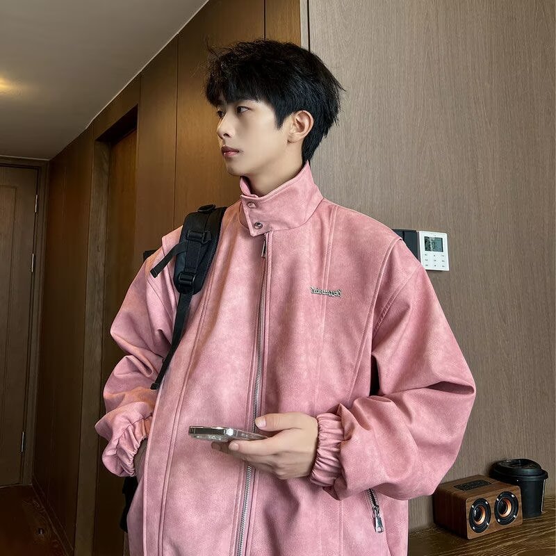 Picture of Couple's Autumn and Winter 2024 New Embroidered Contaminate Jacket Jacket Men's All-match Trendy Brand Niche Design Advanced Sense