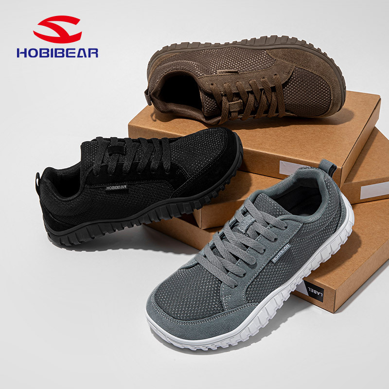 Hobibear Spring & Fall Wide-Toe Shoes Men's Shoes Barefoot Shoes Wide Soles Gospel Wide Last Shoes Walking Shoes Sports Shoes Cross-Border