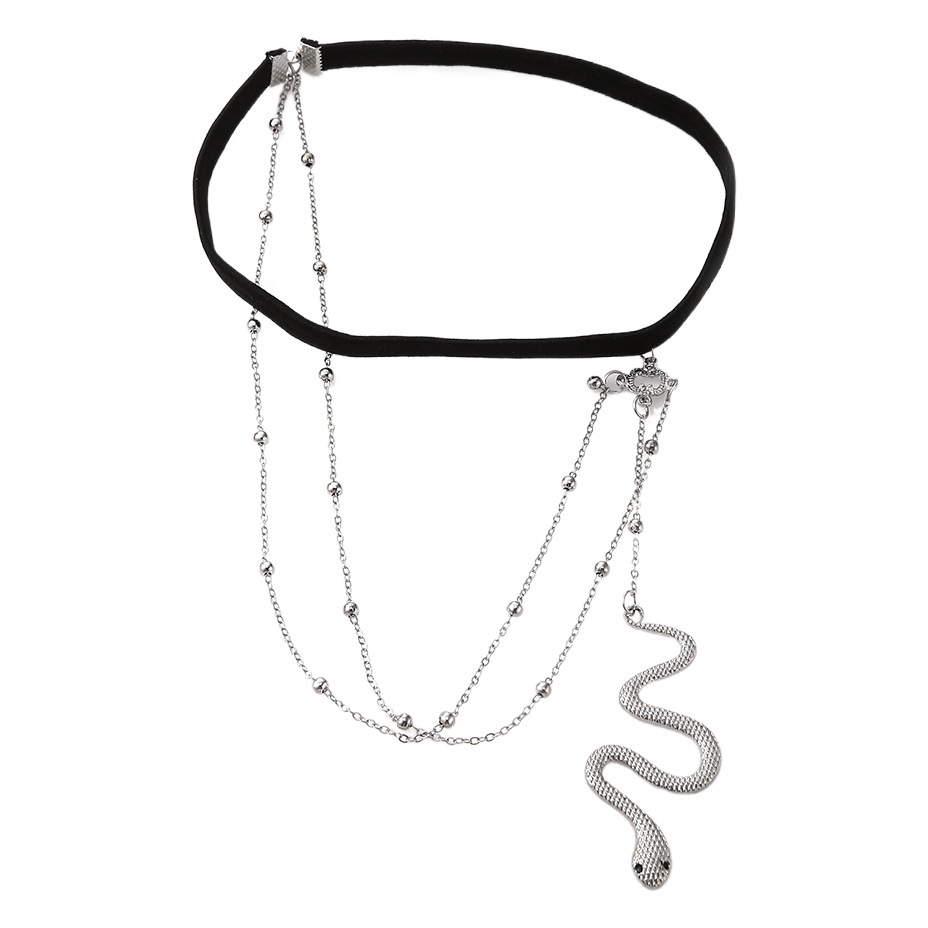 Cross-border Hot Exaggerated Stretch Snake Long Leg Chain Women Bohemian Trendy Multi-layer Chain Body Chain Jewelry