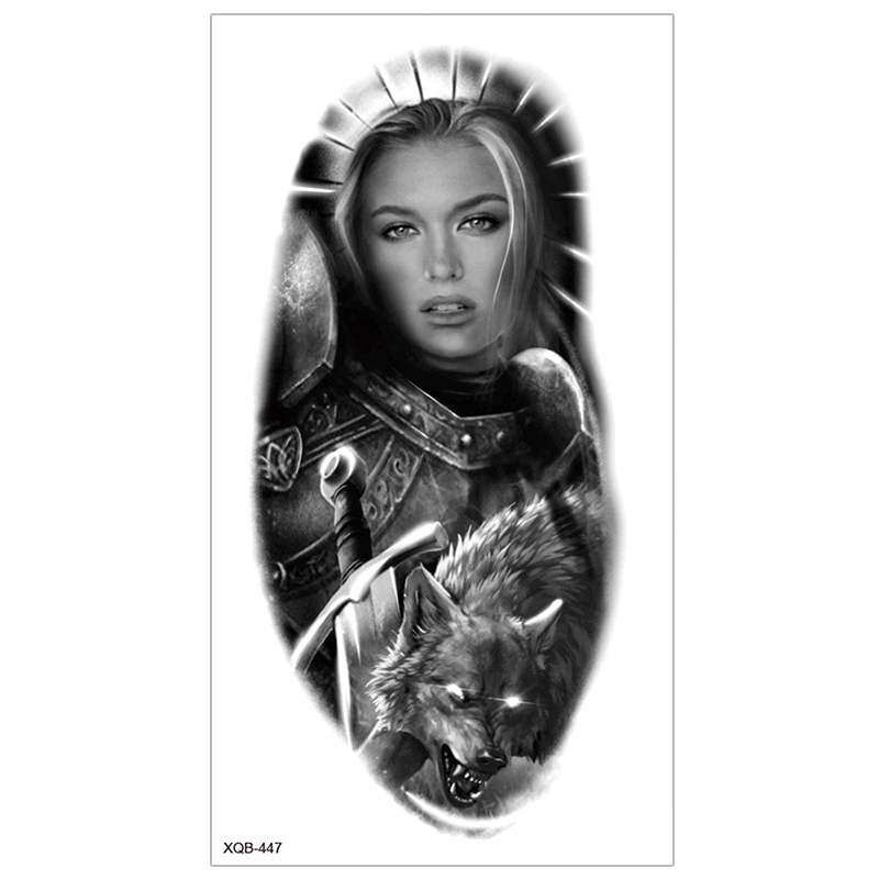 Picture of New Half Arm Tattoo Stickers Cross-border Amazon Hot Selling Set Dark European and American Realistic Waterproof Tattoo Stickers Wholesale