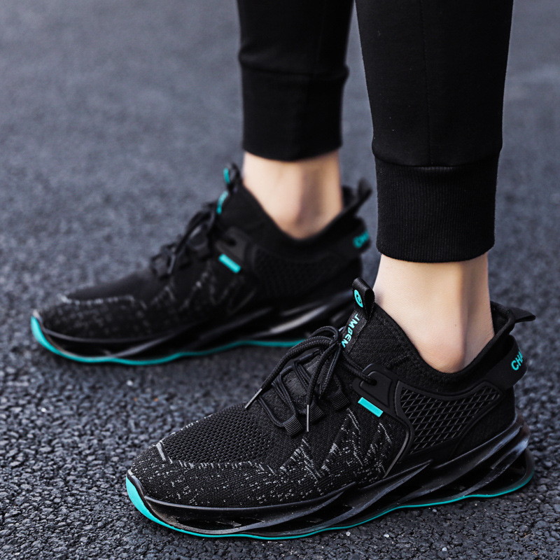 Picture of 2024 Spring and Summer New Men's Shoes Breathable Fly Knitted Lace up Running Shoes Trendy Fashion Casual Sports Shoes Cross-Border Wholesale