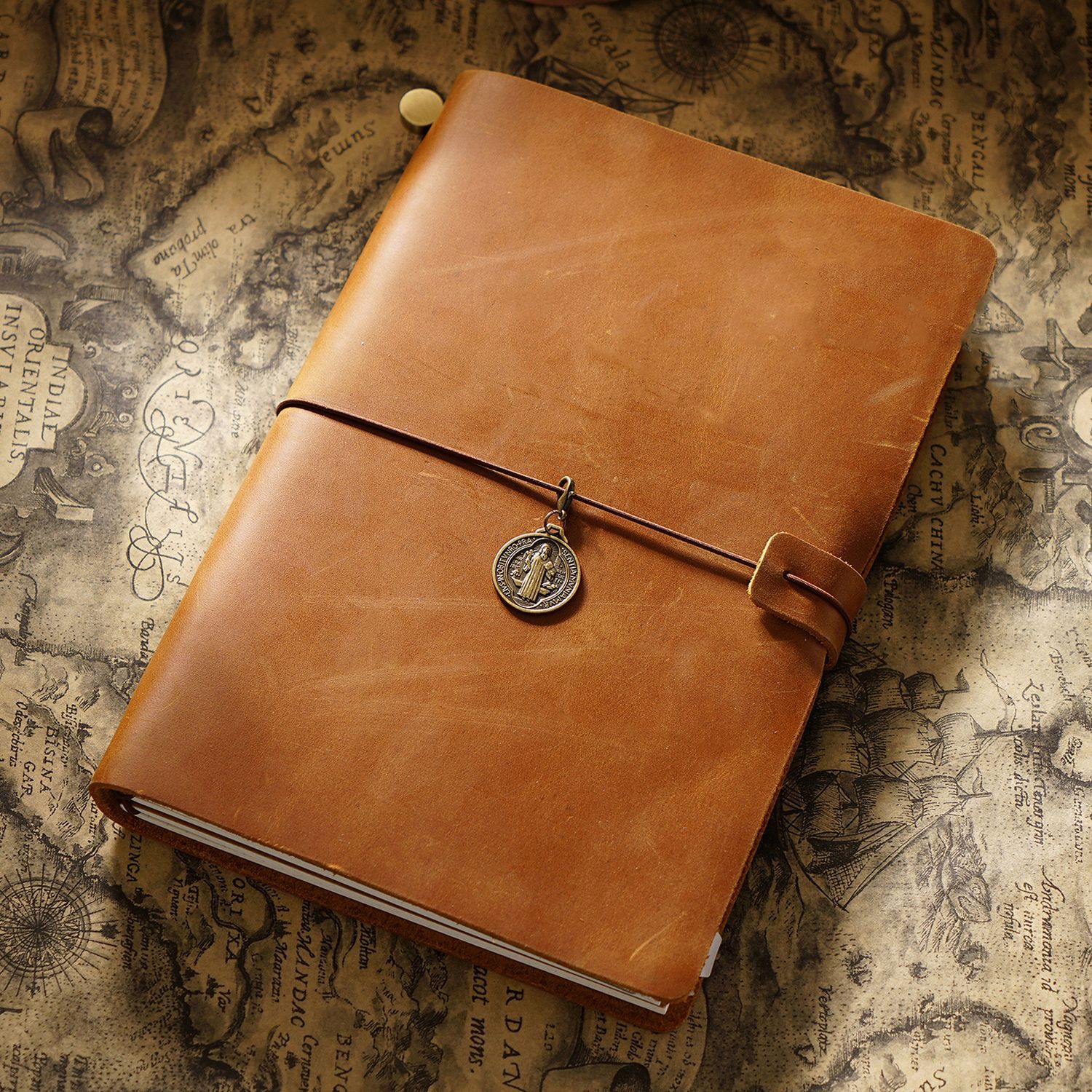 Picture of Travel Notebook Notebook Cowhide Genuine Leather Diary Retro Notepad Creative Record Tn Spot Wholesale
