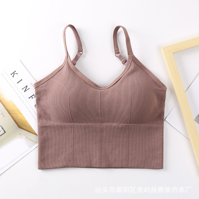 Picture of Kaka's Same Style Large U-Shaped Thread Beautiful Back Wrapped Chest Tube Top Seamless Wire-Free Bottoming Sports Vest Suspbottomer Intimates