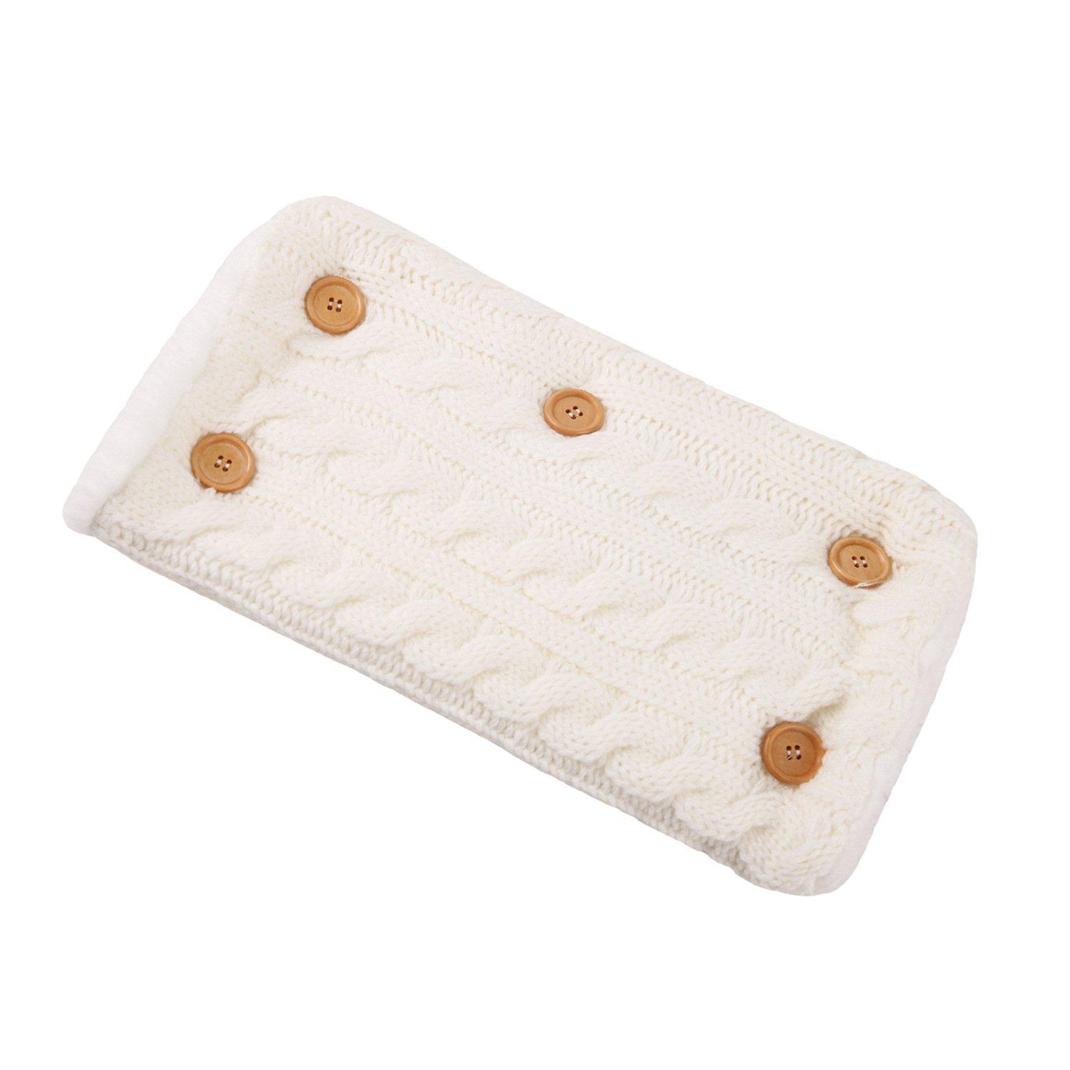 Picture of Wool Knitted Velvet Thickeneded Button Sleeping Bag, Warm and Anti-Jump Sleeping Bag, Baby Outdoor Stroller Sleeping Bag