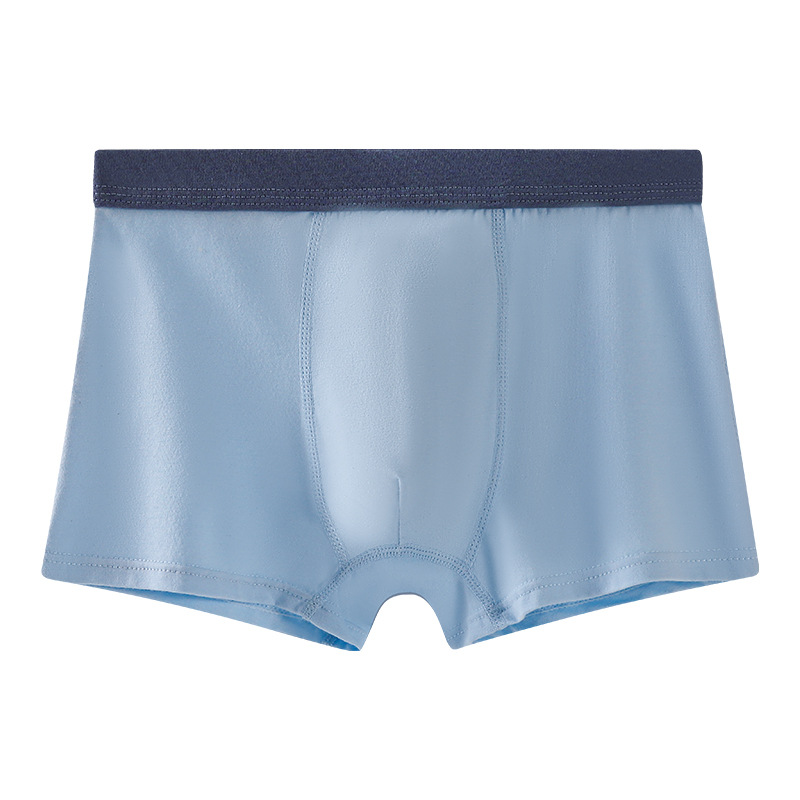Picture of Boys' underwear boxer pure cotton youth solid color sports children's underwear male students Middle and big children antibacterial