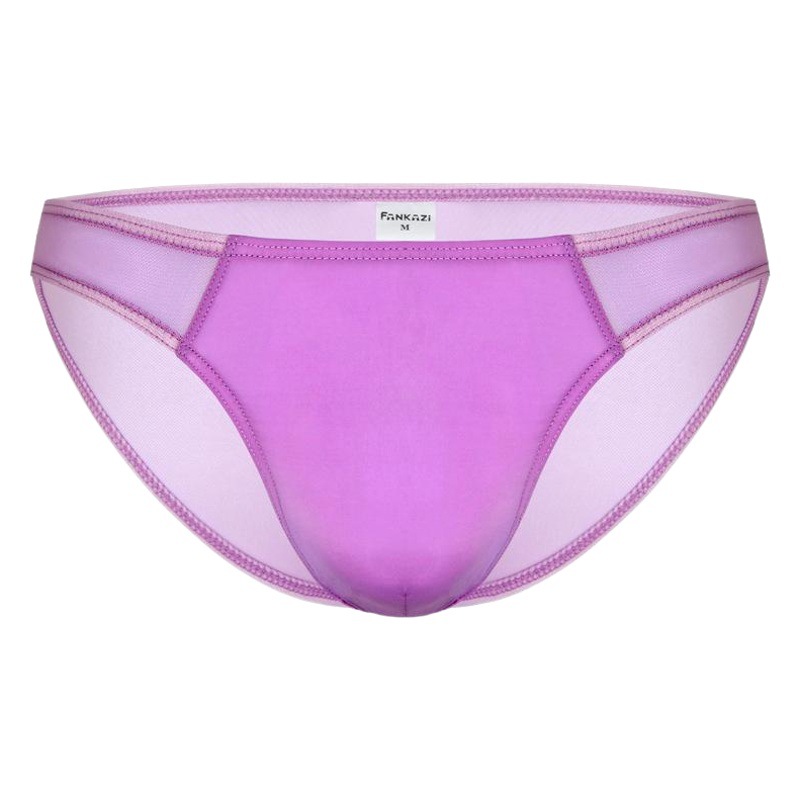 Factory wholesale Japanese mesh men's briefs youth personality thin hip-exposed low waist underwear Amazon foreign trade