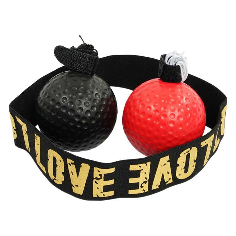 Head-mounted boxing ball with rope pu speed reaction ball PU Foam solid ball magic ball boxing training equipment