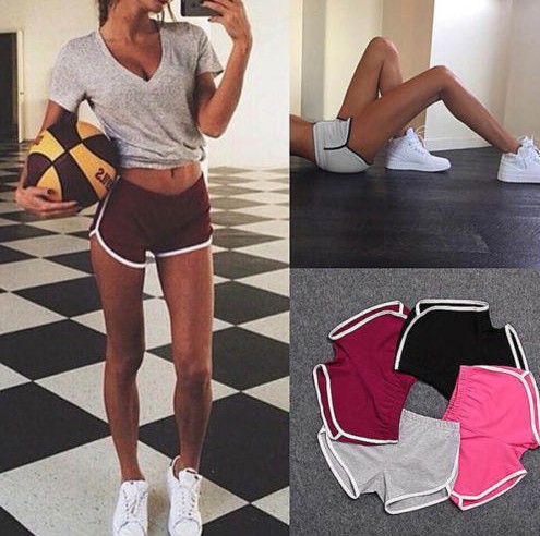 Picture of Hot New AliExpress ebay wish European and American Explosions High Waist Casual Sports Shorts Women Summer