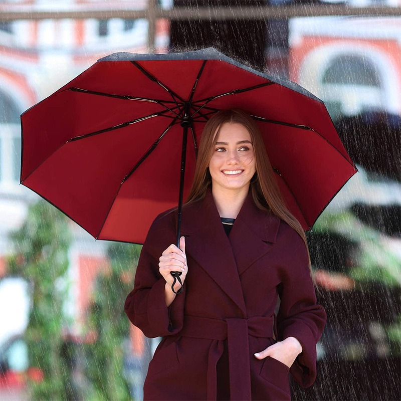 Picture of Amazon Best Seller 70% off Umbrella Amazon's Popular Double-Layer Foldableing Umbrella Fully Automatic Advertising Umbrella