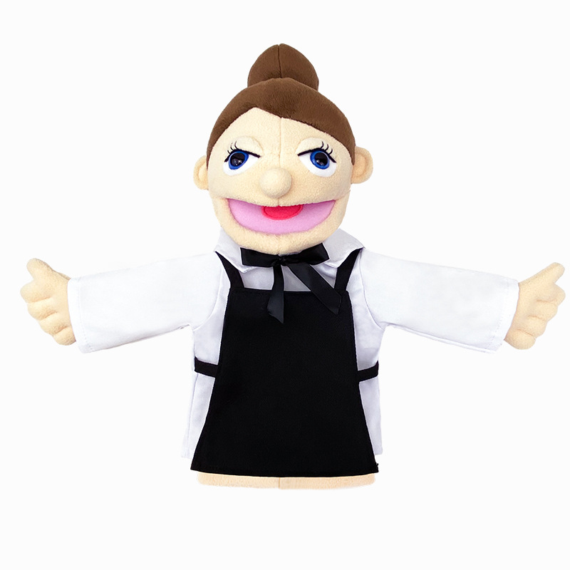 Picture of New Cartoon Half-body Professional Character Hand Doll Kindergarten Parent-child Games Plush Toy Family Early Education Doll