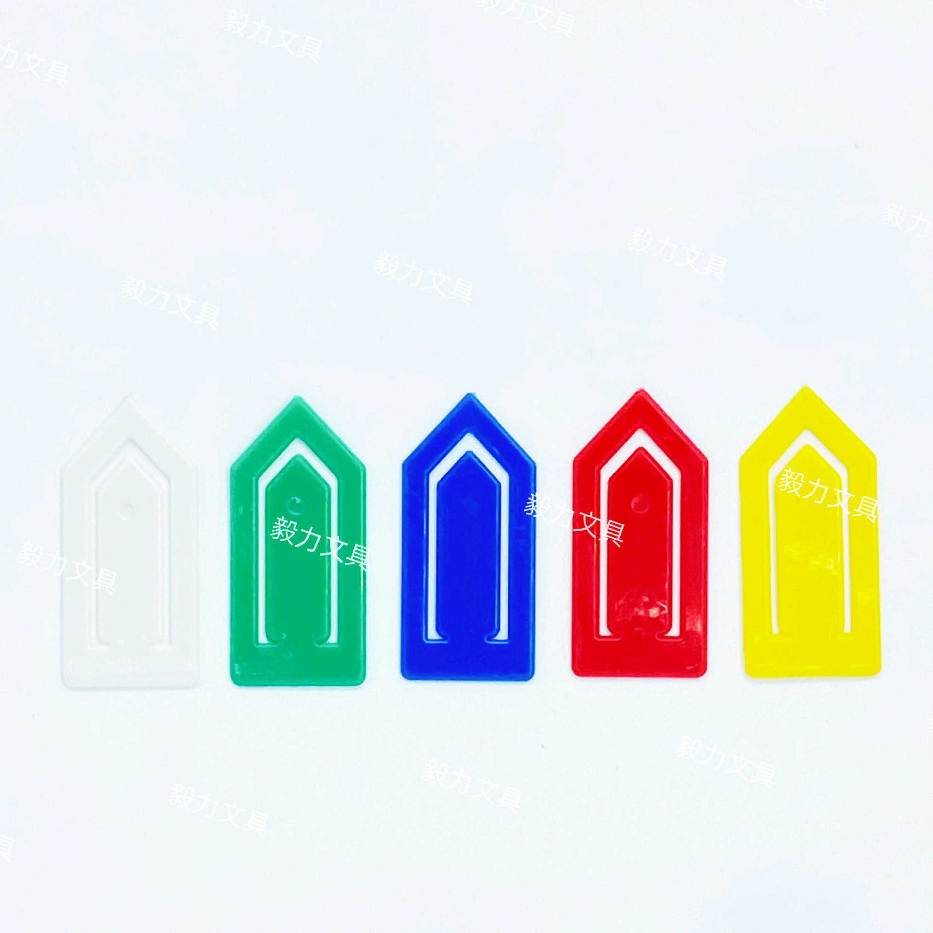 Manufacturer Supplies All Plastic Color Paper Clips Triangular Paper Clips