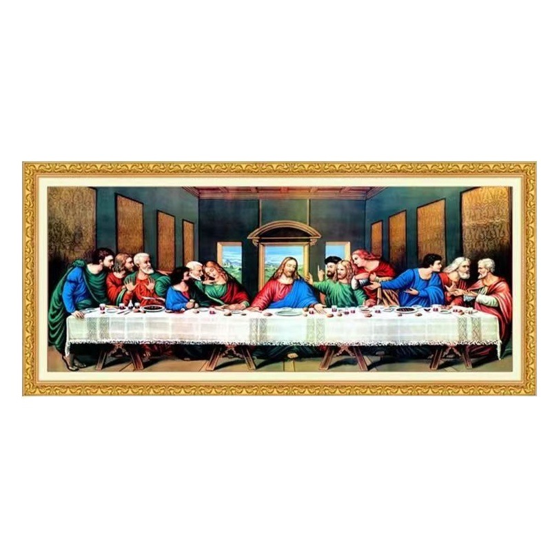 New Diamond Painting Last Dinner Full of Diamonds and Diamonds Cross Stitch Diamond Embroidery Famous Paintings Living Room Characters Religious