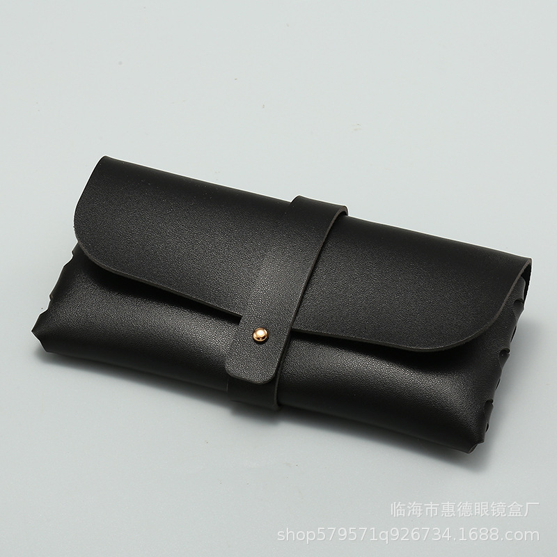 Picture of Factory Batch Glasses Case in stock New Single Nail Leather Sunglasses Bag Hand-woven Sunglasses Box Printable LOGO