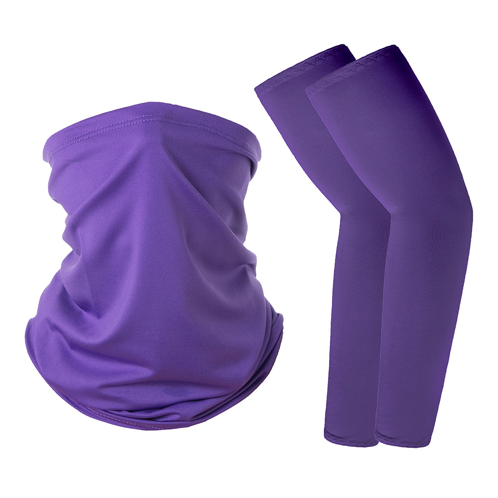 Picture of Ice Silk Sun Protection Sleeves Magic Headscarf Set Summer Sun Protection Cycling Sports Outdoor Equipment Combination Spot Wholesale