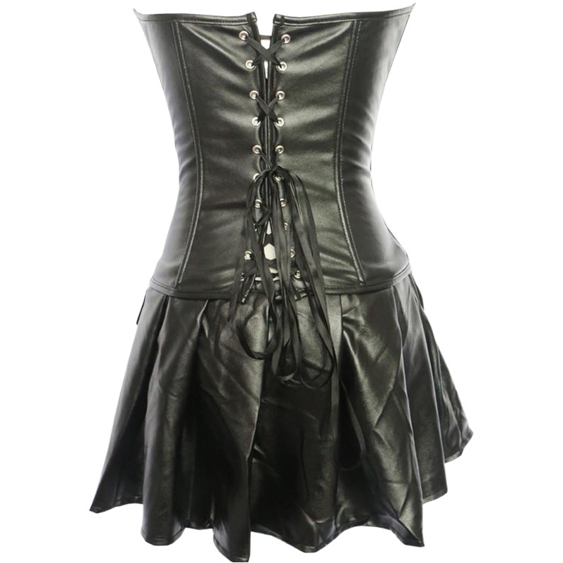 Corset manufacturers Europe and the United States sexy leather zipper court corset AliExpress supply corset wholesale