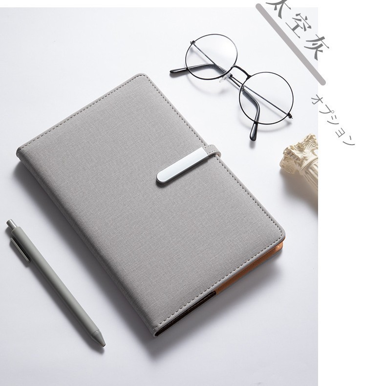 Picture of A5 business notebook B5 metal buckle PU notebook can add logo office notebook Workbook