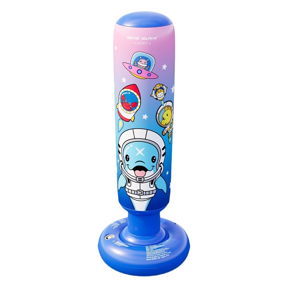 Sports Fitness Cartoon Inflatable Boxing Column Children's Inflatable Sandbag Tumbler Vent Entertainment Inflatable Boxing Sandbag