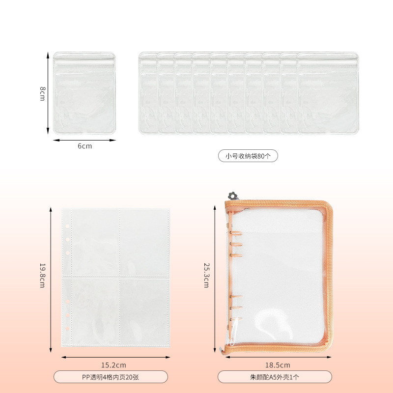 Picture of Anti-oxidation Jewelry Storage Book Earrings Ear Studs Ear Clips Necklace Hand Jewelry Silver Jewelry Sealed Bag Portable Bag Book