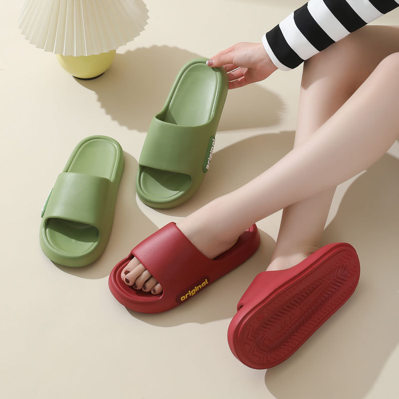 Cross-border shit-feeling slippers thick-soled high-level anti-slip eva slippers women's summer wholesale home TEMU generation hair