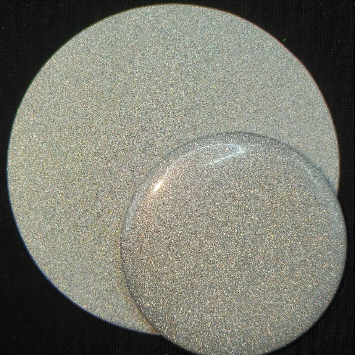 Special Base Paper for Double Flash, Silver Glitter Paper, 75mm Round Paper, Handmade Special Paper 128g