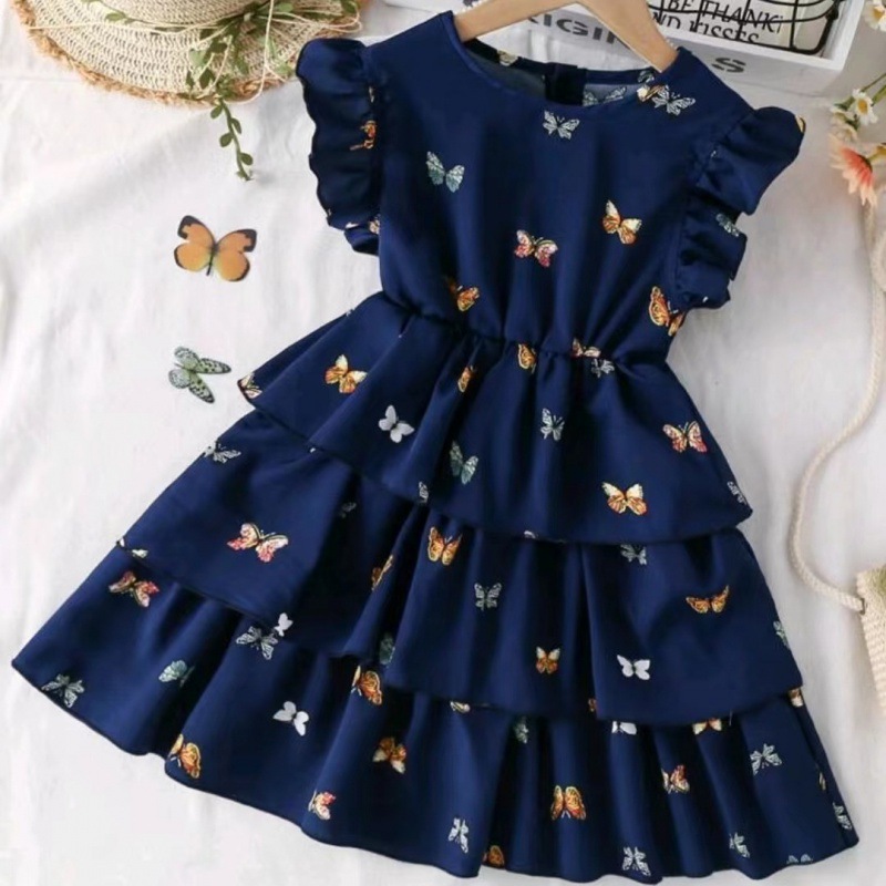 6517 summer Foreign trade new girls dress foreign style princess dress girls cake princess dress