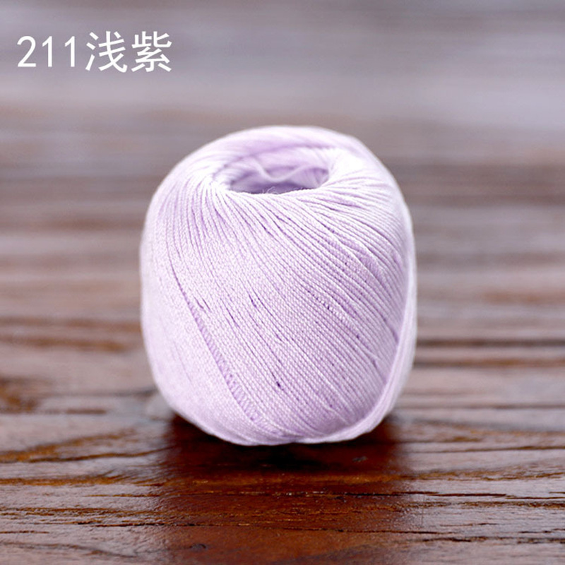 Picture of Snow Feir No. 8 Pearl Lace (10g Pack) Micro Crocheted Wool Silk Light Spring and Summer Cotton Crochet