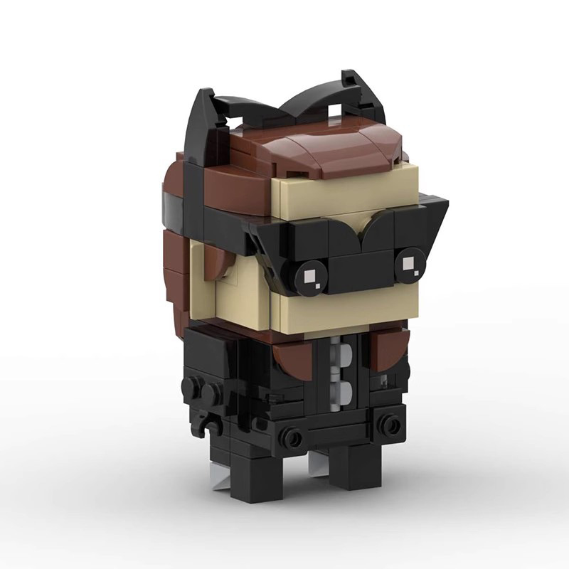 Picture of Domestic Building blocks MOC compatible with Lego cat girl square head small particles assembled toy brick birthday gift