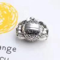 Picture of Cross-border multi-layer phase box photo can be opened pendant jewelry creative hollow wings folding necklace wholesale