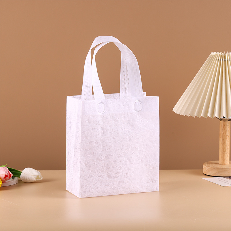 Ins Style High-End White Gift Bag Souvenir Bag Kidsren's Day Valentine's Day Gift Holiday Gift Bag