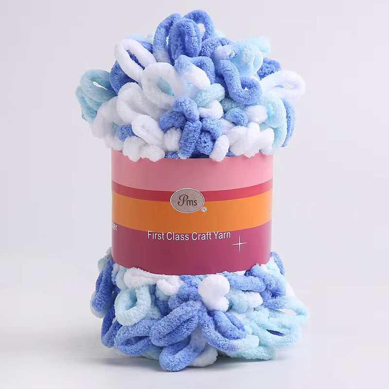 Picture of Loop Yarn Ear Yarn Medium-Thick Yarn for Hand Knitting DIY Pillows, Blankets, Scarves, Ice Yarn in Stock Wholesale
