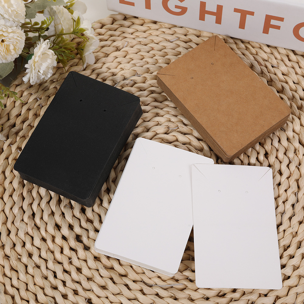 New 6*9cm blank jewelry card kraft paper earrings earrings necklace packaging card jewelry display cardboard