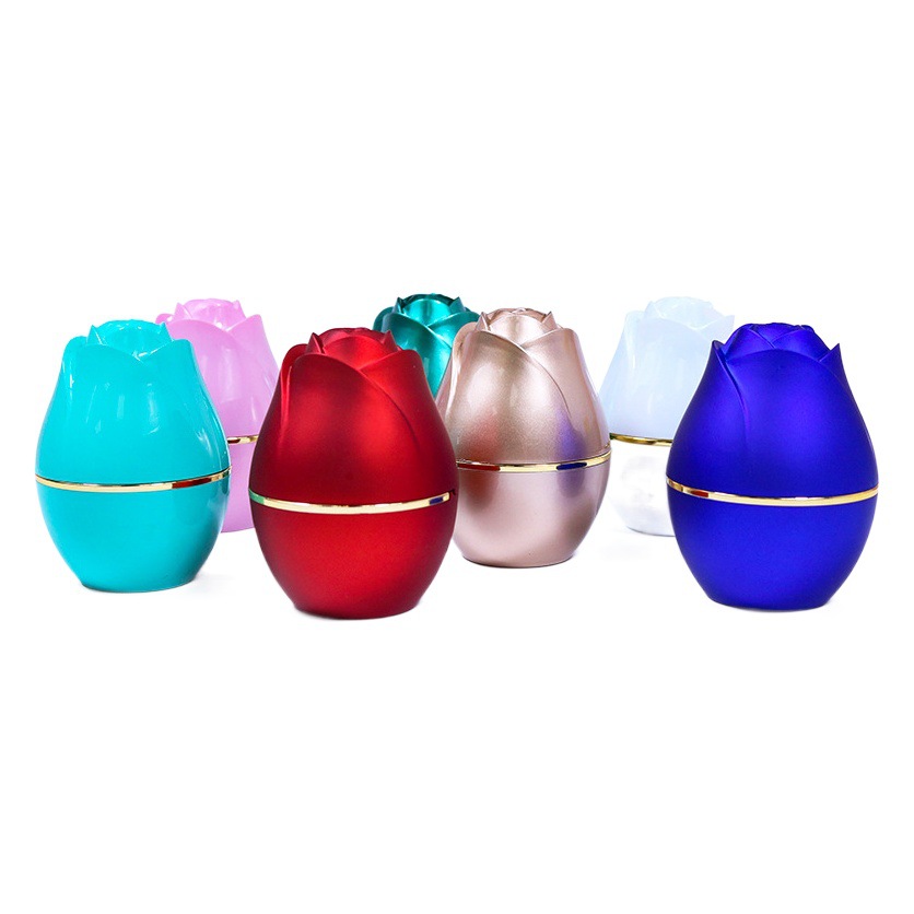 LED Light Rose Ring Box Phnom Penh Paint Creative Proposal Diamond Ring Box led Necklace Gift Box Jewelry Box Premium