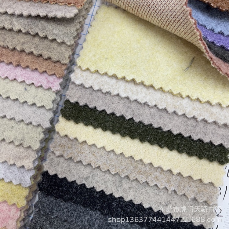 Autumn and Winter TR silk wool 720 m silk cotton two-color flower yarn Yang Li single-sided woolen flannel coat