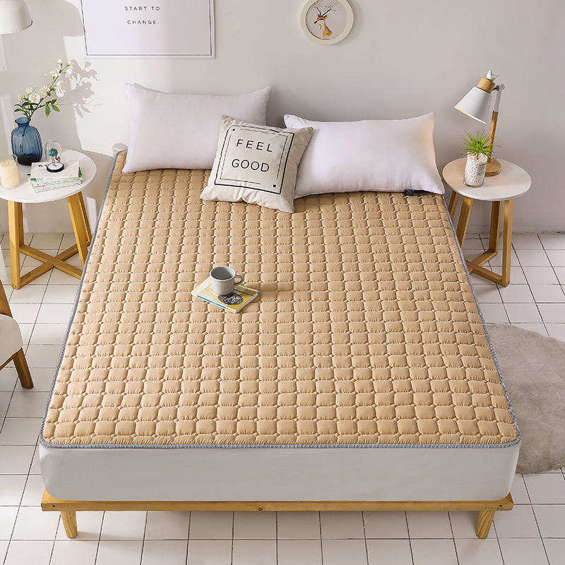 Picture of Four Seasons Mattress Cushion Household Protective Pad Thin Student Dormitory Single Bed Mattress Cushion Folding Bedroom Double