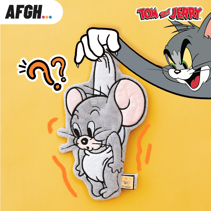 [send hook] AFGH genuine cat and mouse hanging Tuffy towel cartoon hanging absorbent lint