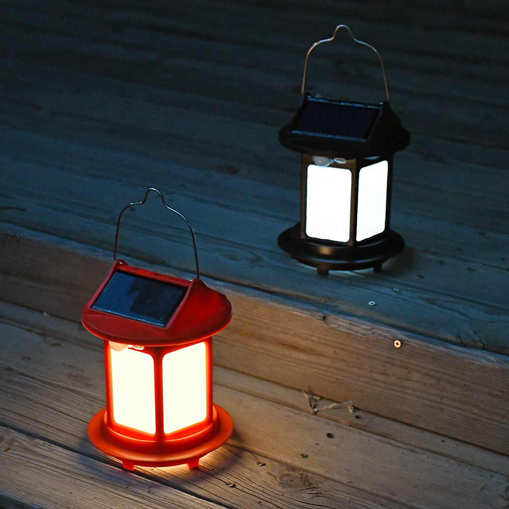 Amazon New Outdoor Garden Solar Portable Hanging Light Waterproof Small Palace Light Home Camping Atmosphere Garden Light